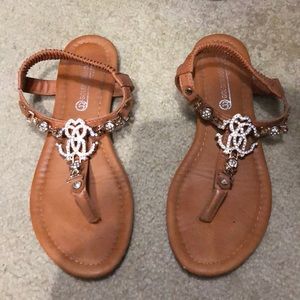 Caramel brown sandles